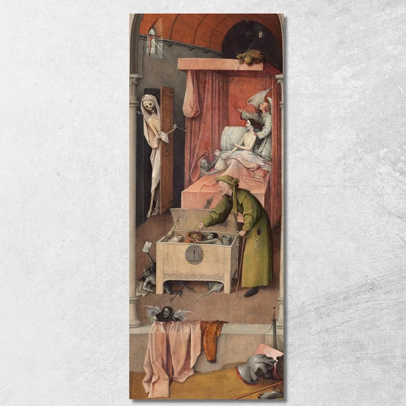 La Muerte Y El Avaro Bosch Hieronymus cuadro en lienzo