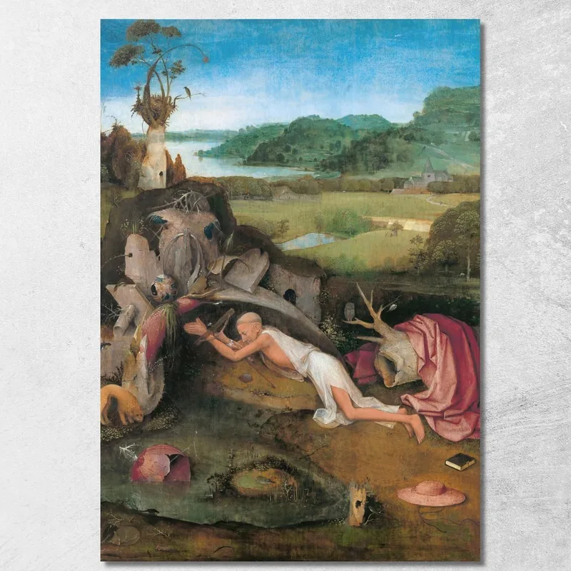 San Jerónimo En Oración Bosch Hieronymus cuadro en lienzo