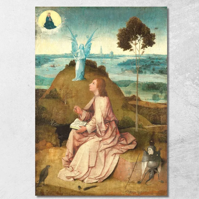 San Juan Evangelista En Patmos Bosch Hieronymus cuadro en lienzo