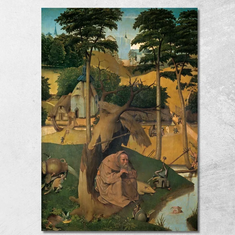 Cuadro La Tentación De San Antonio Bosch Hieronymus cuadro en lienzo