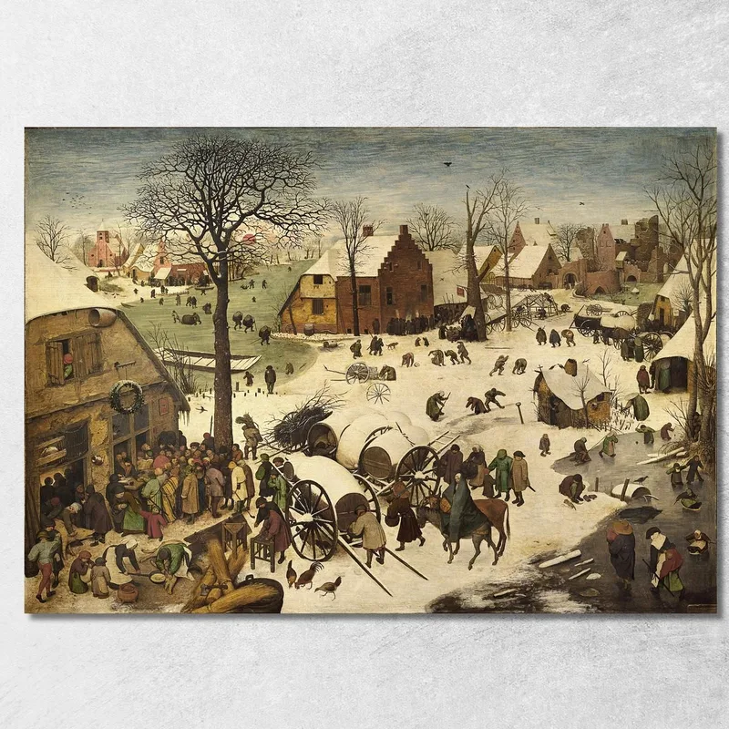 Il Censimento Di Betlemme Pieter Bruegel quadro stampa su tela