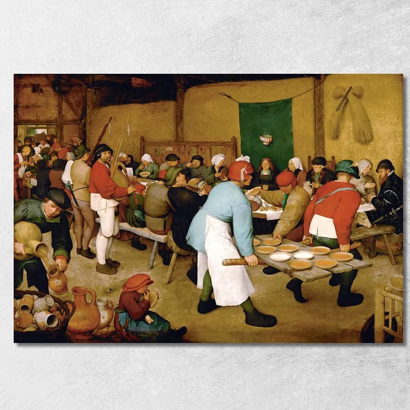 Banchetto Nunziale Pieter Bruegel quadro stampa su tela