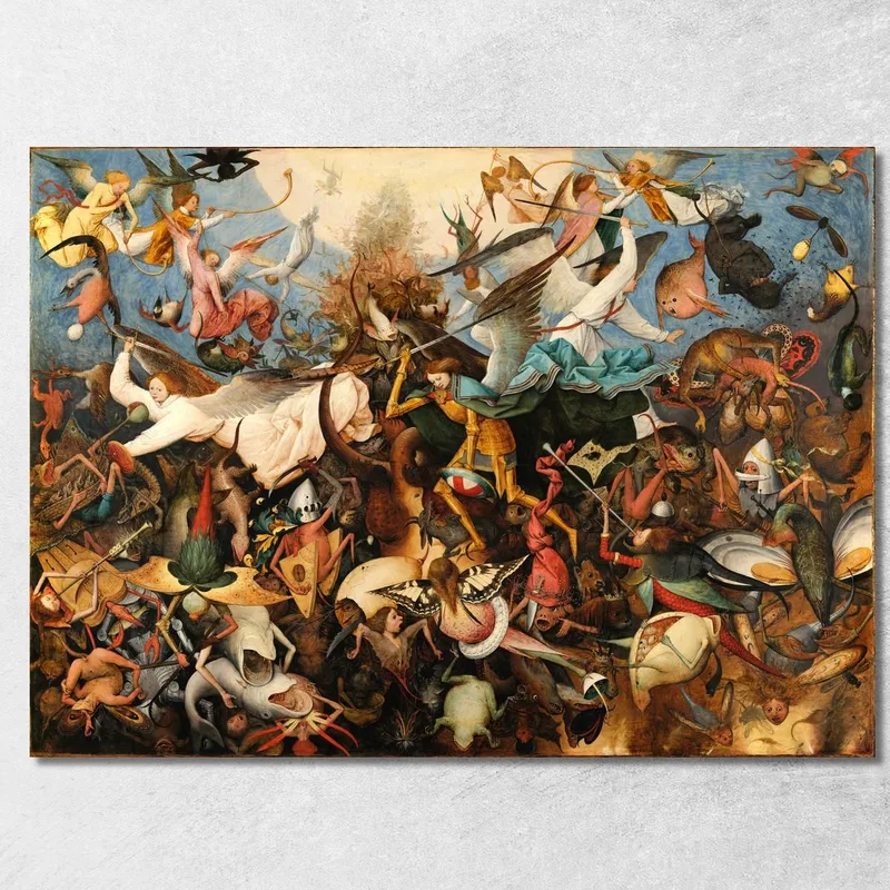 Caduta Degli Angeli Ribelli Pieter Bruegel quadro stampa su tela