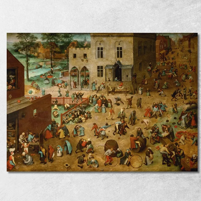 Giochi Per Bambini Pieter Bruegel quadro stampa su tela