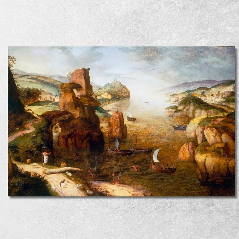 Cristo E Gli Apostoli Sul Mare Di Galilea 1553 Pieter Bruegel quadro stampa su tela