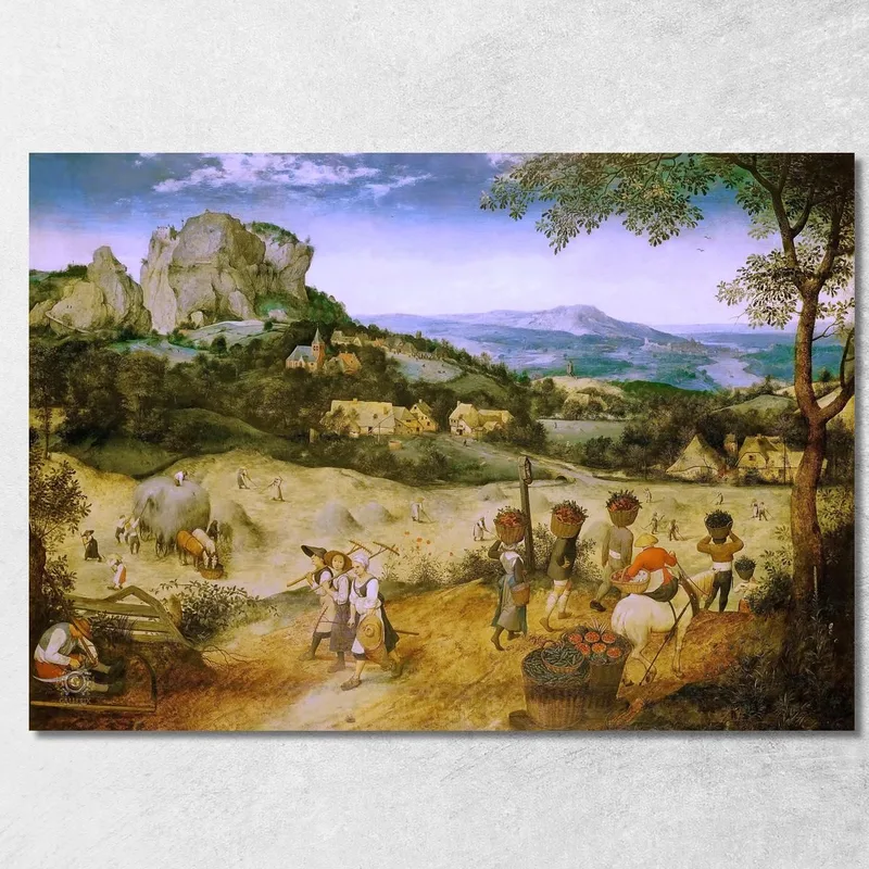 Fienagione Pieter Bruegel quadro stampa su tela