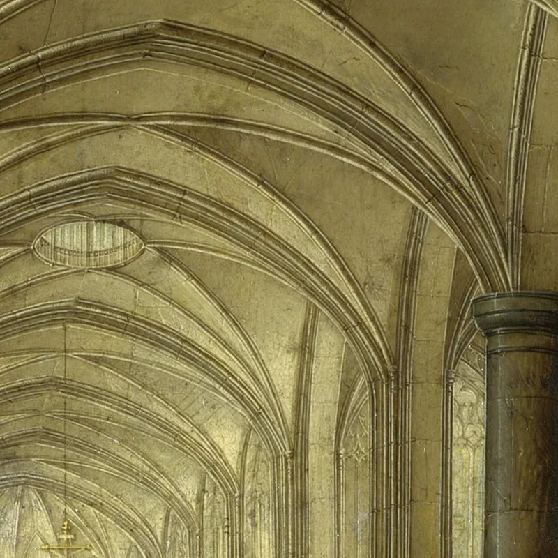 L'Interno Di Una Chiesa Gotica Guardando Ad Est Pieter Bruegel