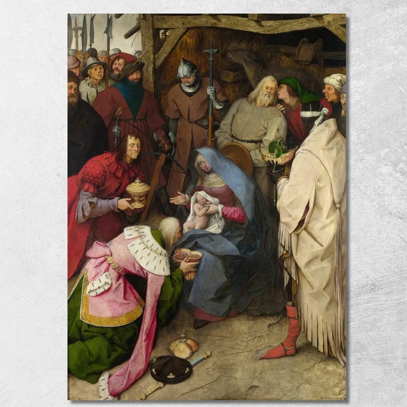 L'Adorazione Dei Magi 1564 Pieter Bruegel quadro stampa su tela
