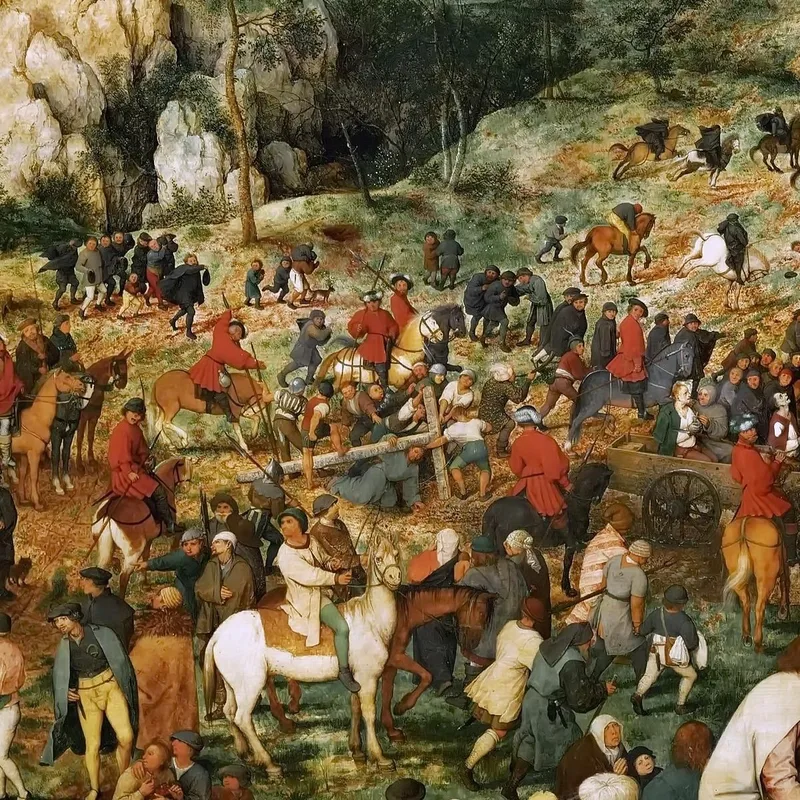 Die Prozession Zum Kalvarienberg Pieter Bruegel