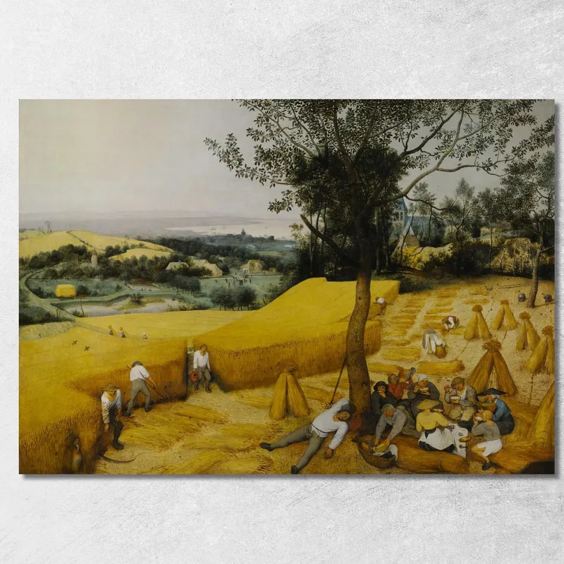 I mietitori Pieter Bruegel quadro stampa su tela