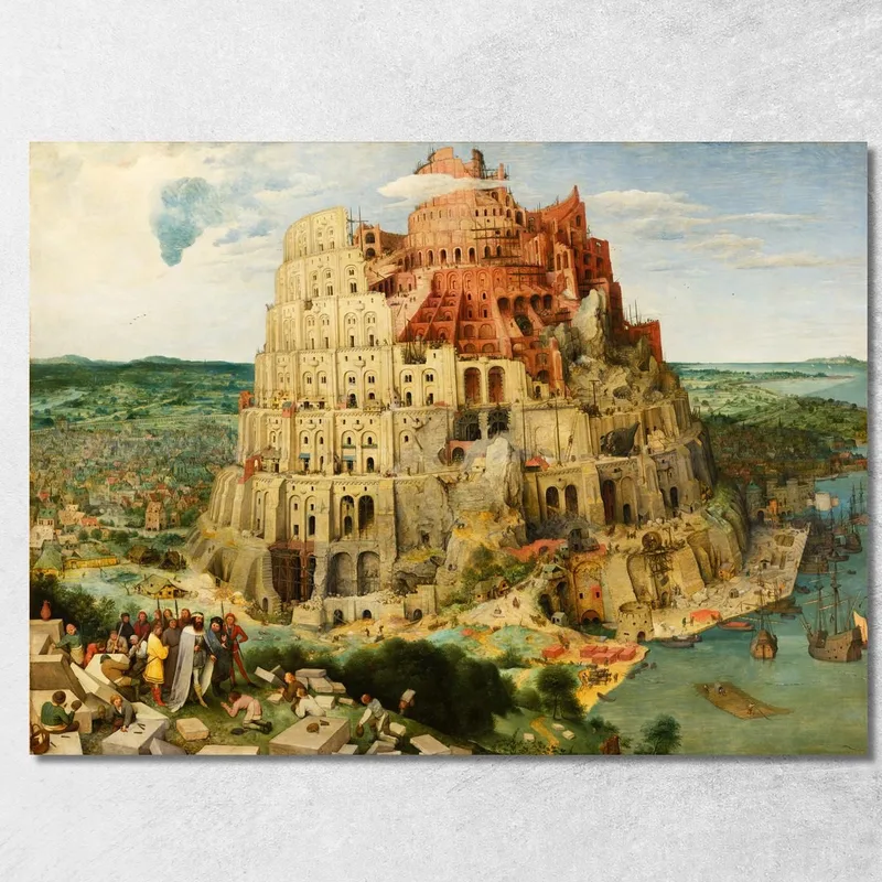 La Torre Di_Babele Pieter Bruegel quadro stampa su tela