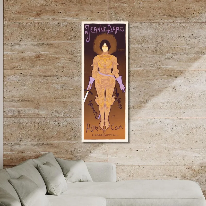 Poster For The Jeanne D'Arc Novelty Store In Carcassonne Georges de Feure