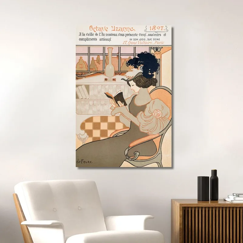 New Year'S Wish From Octave Uzanne For The Year Georges de Feure