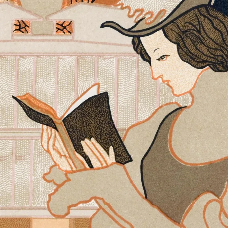 New Year'S Wish From Octave Uzanne For The Year Georges de Feure