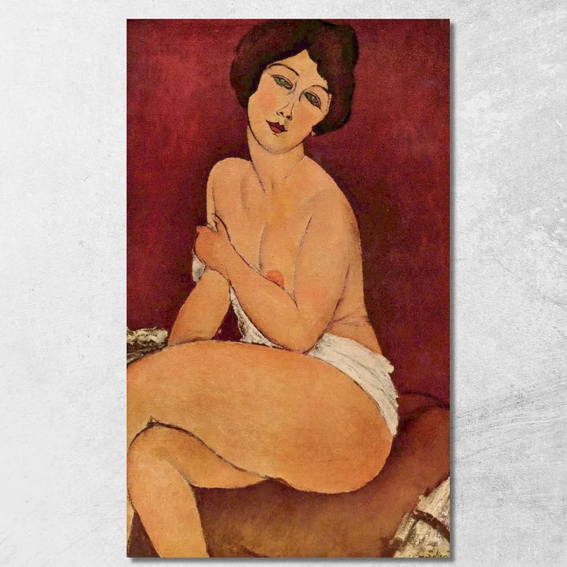 Nudo Seduto Su Un Divano Amedeo Modigliani quadro stampa su tela
