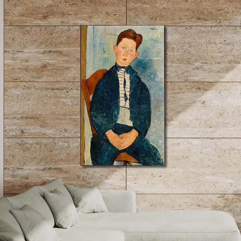 Boy In A Striped Sweater Amedeo Modigliani
