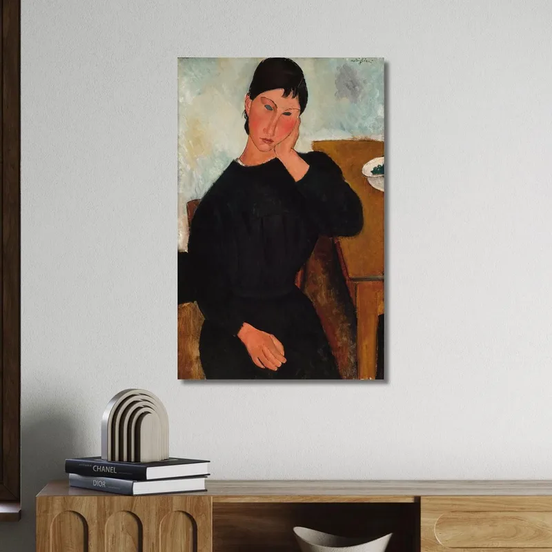 Elvira Descansando En Una Mesa Amedeo Modigliani