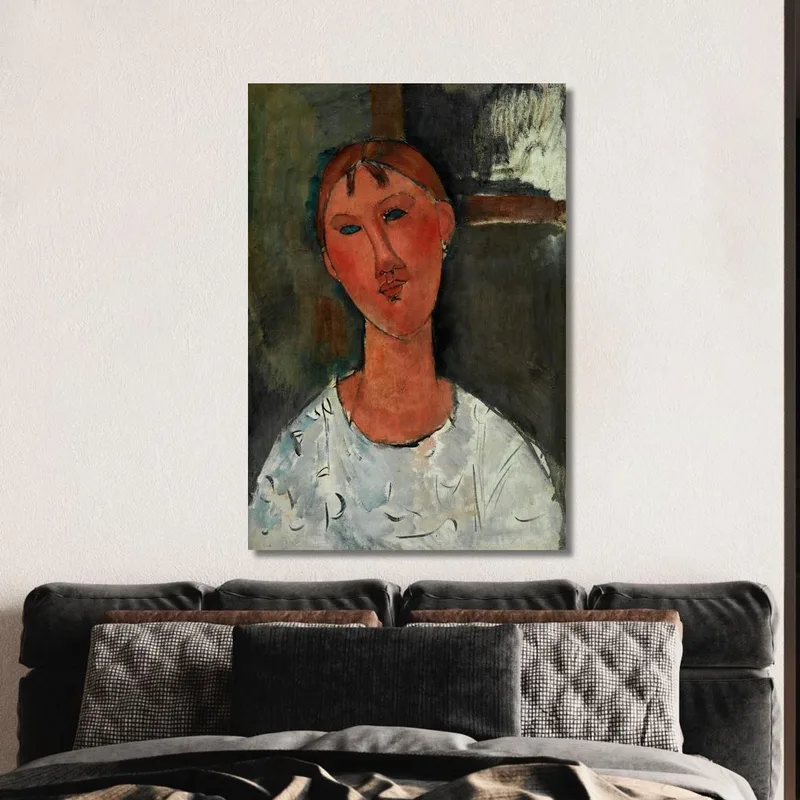 Chica Con Blusa Blanca Amedeo Modigliani