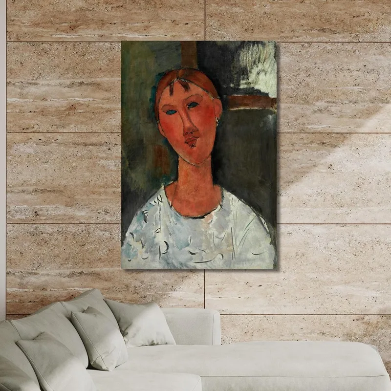 Chica Con Blusa Blanca Amedeo Modigliani