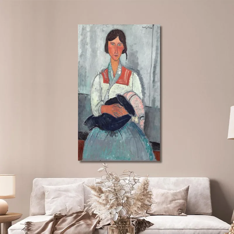 Gypsy Woman With Baby Amedeo Modigliani