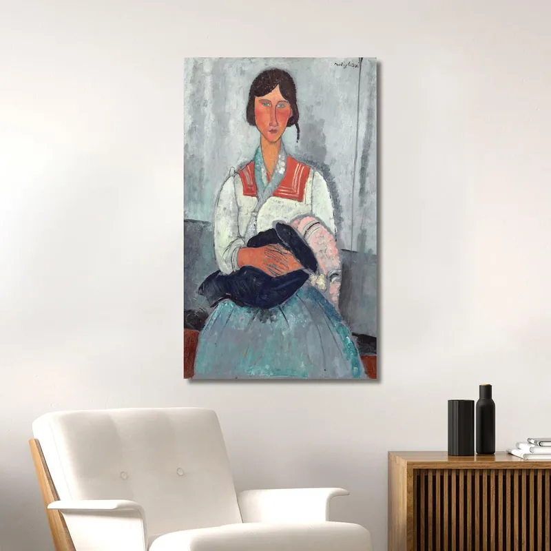 Gypsy Woman With Baby Amedeo Modigliani