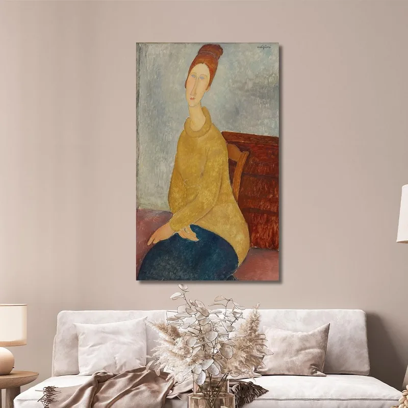 Jeanne Hebuterne Im Gelben Pullover Amedeo Modigliani