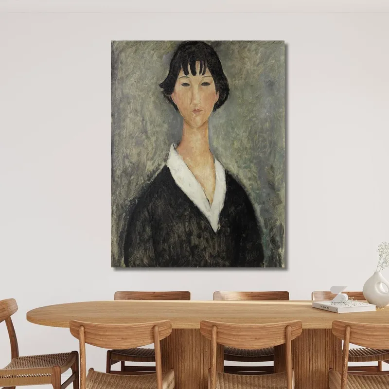 Young Girl With Dark Hair Amedeo Modigliani