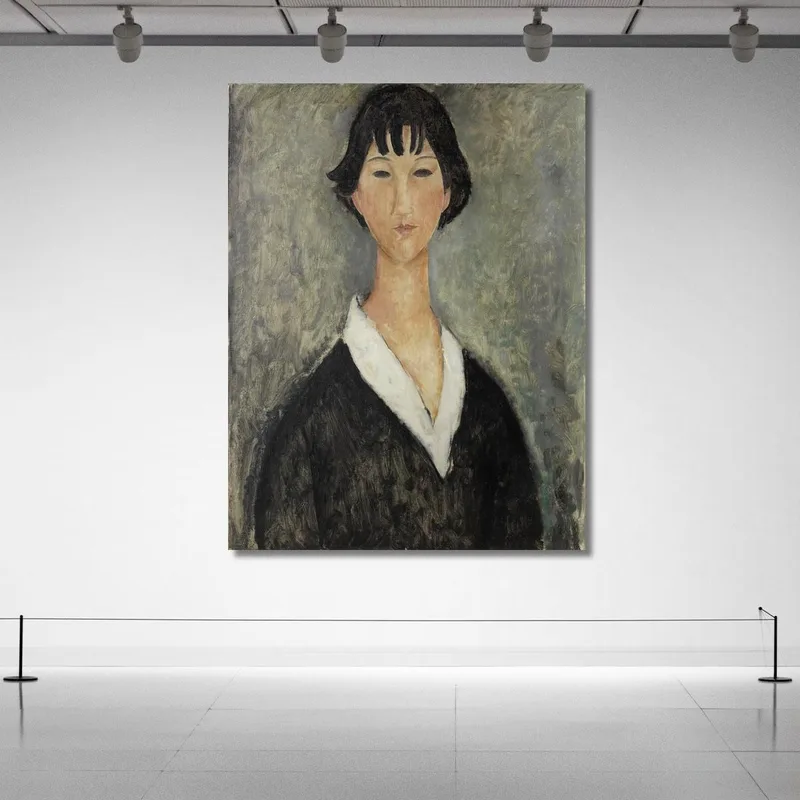 Young Girl With Dark Hair Amedeo Modigliani