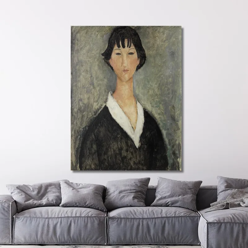 Young Girl With Dark Hair Amedeo Modigliani