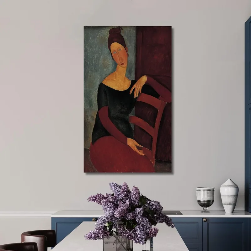 Portrait De L'Épouse De L'Artiste Jeanne Hébuterne Amedeo Modigliani