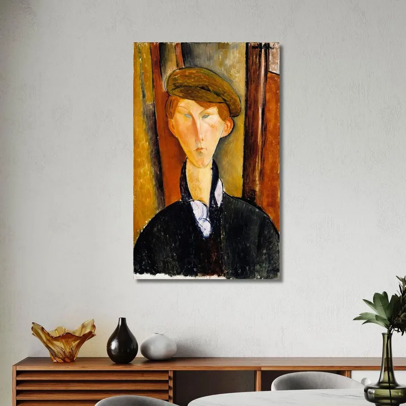 Young Man With A Cap Amedeo Modigliani