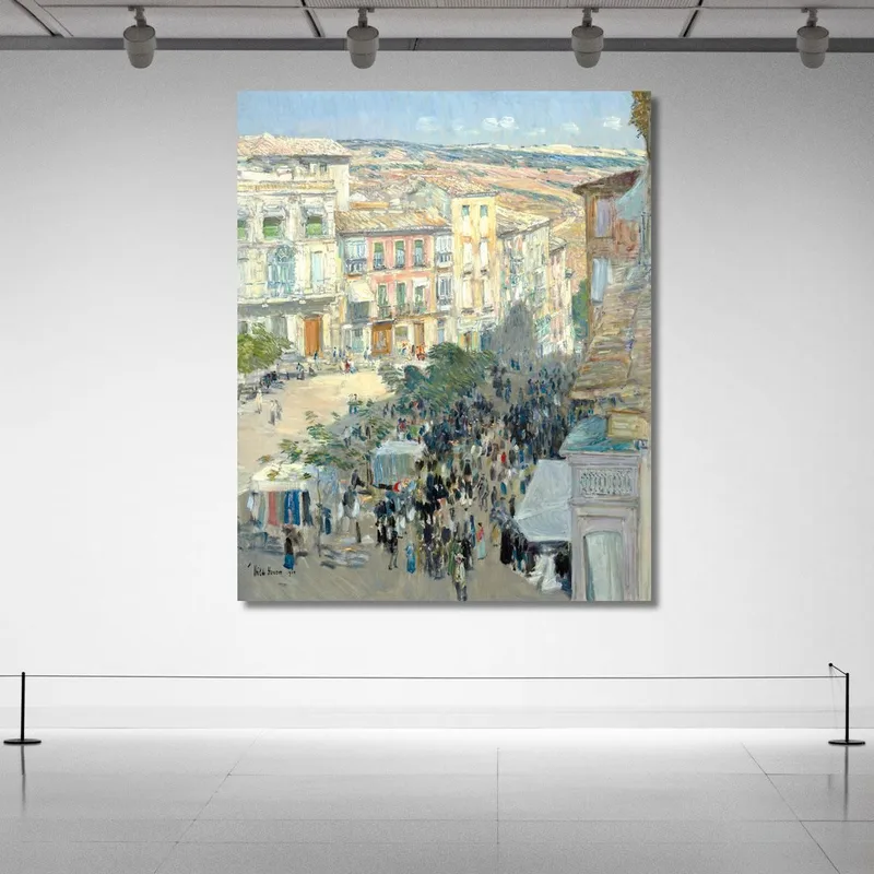 Vista Di Una Città Della Francia Meridionale Frederick Childe Hassam