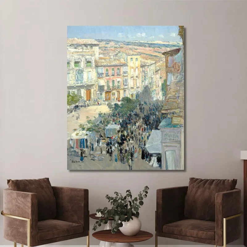 Vista Di Una Città Della Francia Meridionale Frederick Childe Hassam