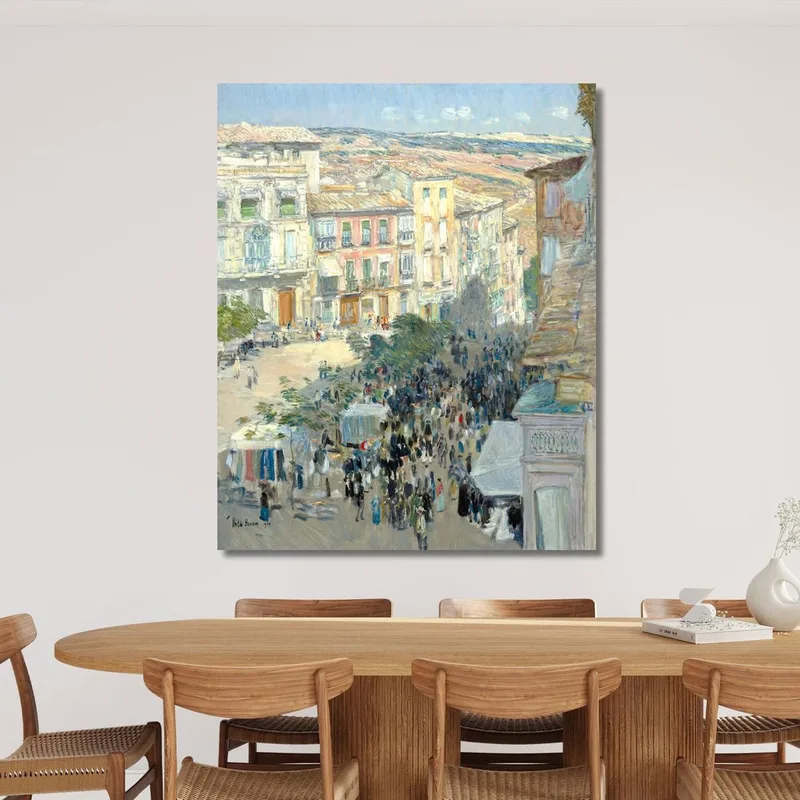 Vista Di Una Città Della Francia Meridionale Frederick Childe Hassam