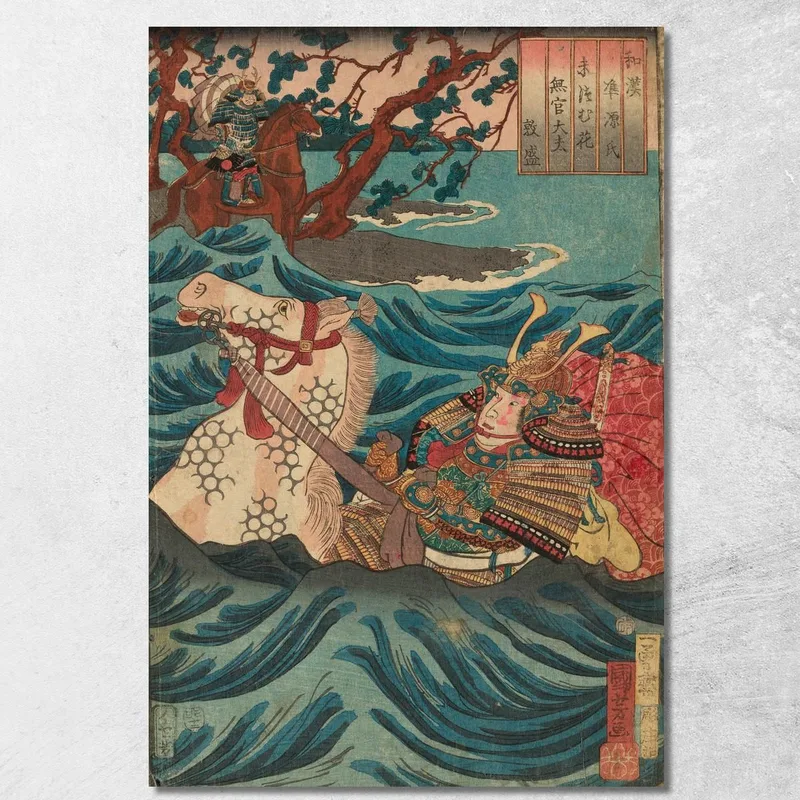 Cai Shun Sai Jun Utagawa Kuniyoshi tableau impression sur toile