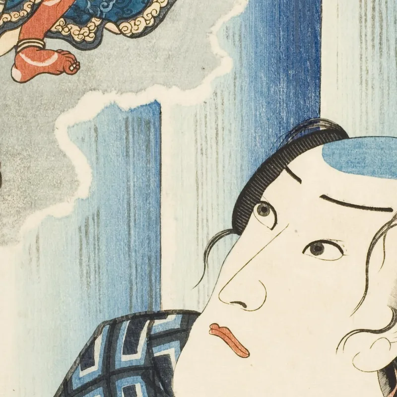 Chicken Tsunagoro Utagawa Kuniyoshi