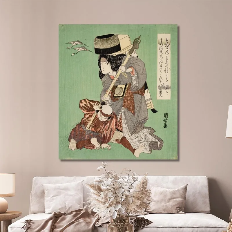 Giocatori Di Kabuki Utagawa Kuniyoshi
