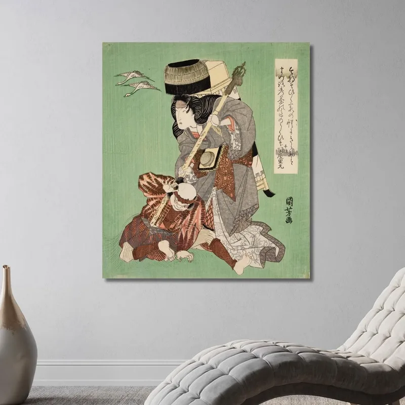 Giocatori Di Kabuki Utagawa Kuniyoshi