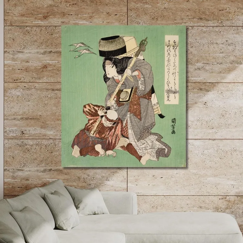 Giocatori Di Kabuki Utagawa Kuniyoshi