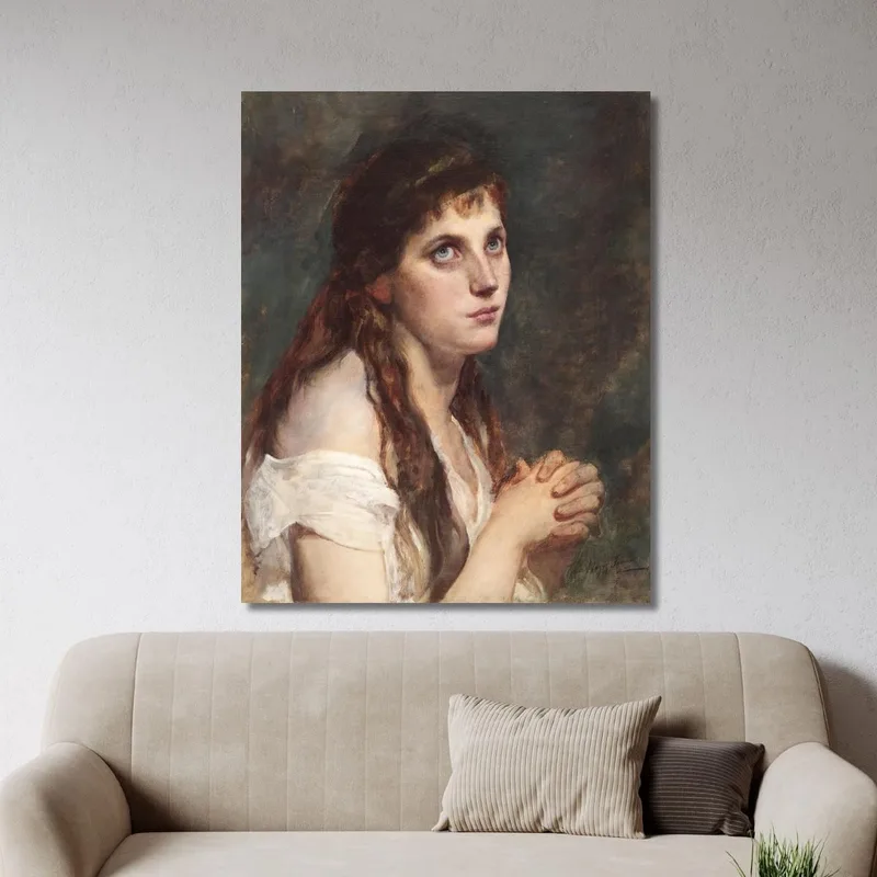 Girl With Folded Hands Francesco Hayez