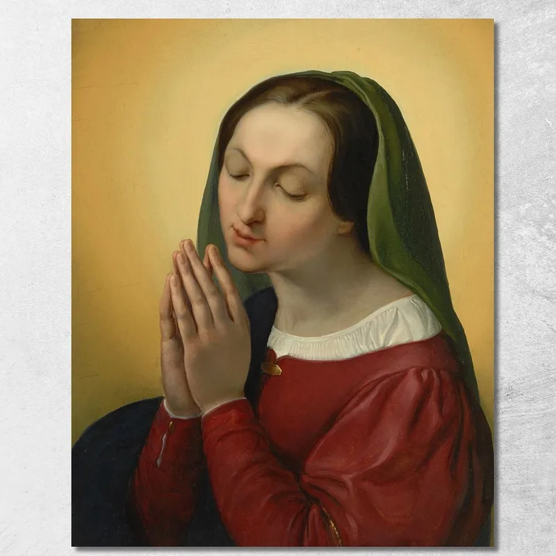 Nuestra Señora De La Anunciación Francesco Hayez cuadro en lienzo