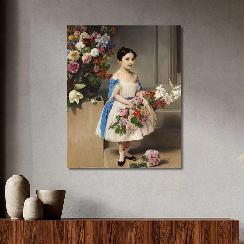 Retrato De La Condesa Antonietta Negroni Prati Morosini Cuando Era Niña Francesco Hayez