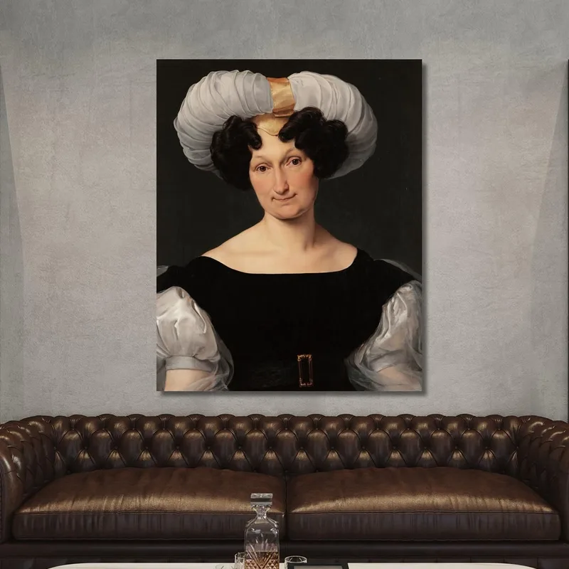 Portrait De Francesca Majnoni D’Intignano Francesco Hayez