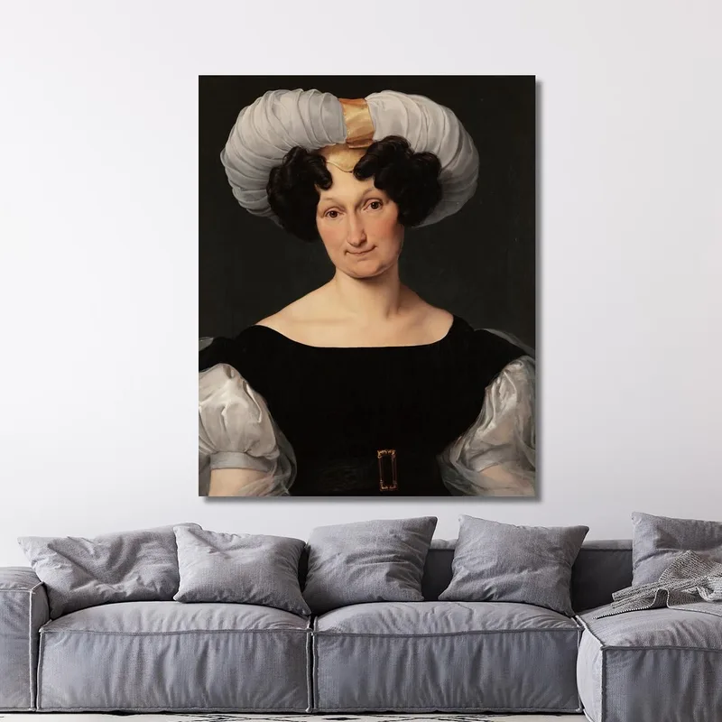 Portrait De Francesca Majnoni D’Intignano Francesco Hayez