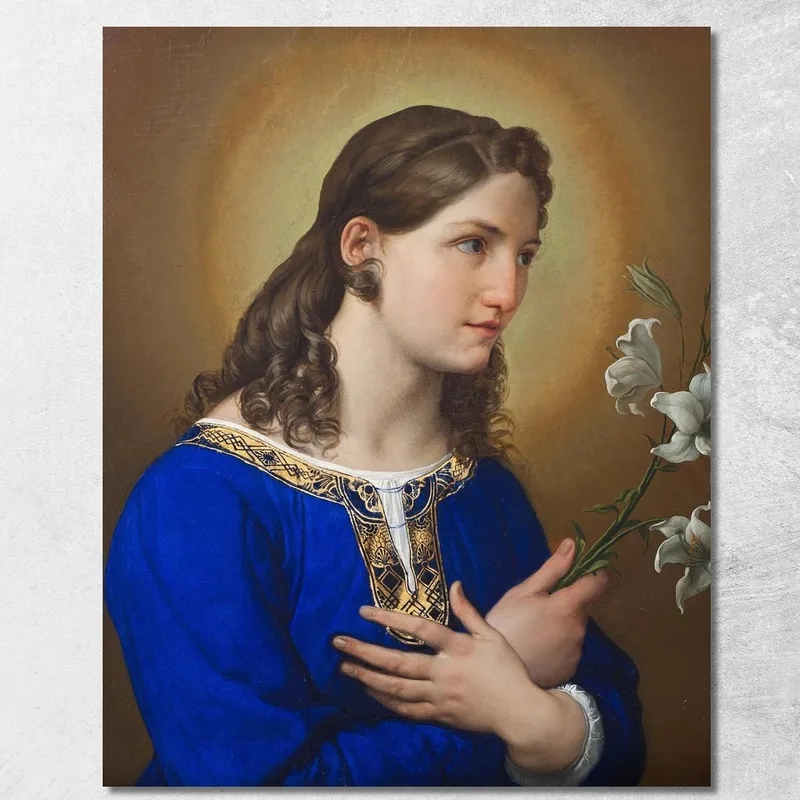 El Ángel De La Anunciación Francesco Hayez cuadro en lienzo