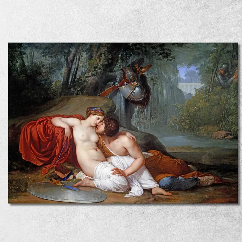 Rinaldo Y Armida Francesco Hayez cuadro en lienzo
