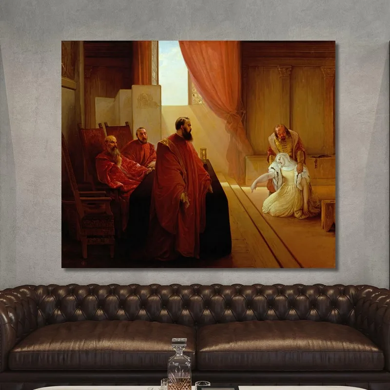 Valenza Gradenigo Before The Inquisition Francesco Hayez