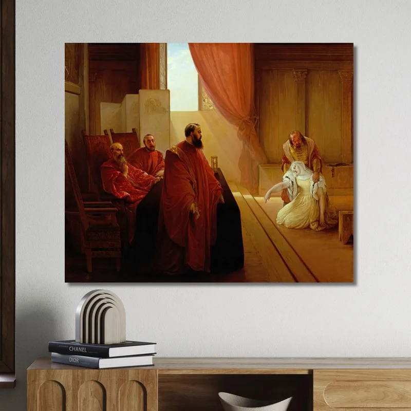 Valenza Gradenigo Before The Inquisition Francesco Hayez
