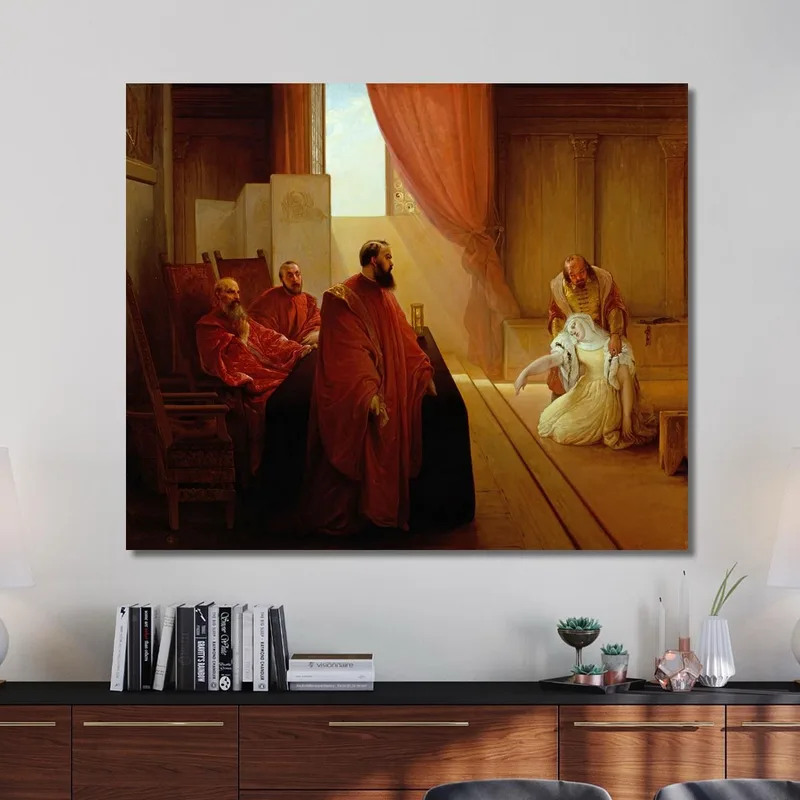 Valenza Gradenigo Before The Inquisition Francesco Hayez