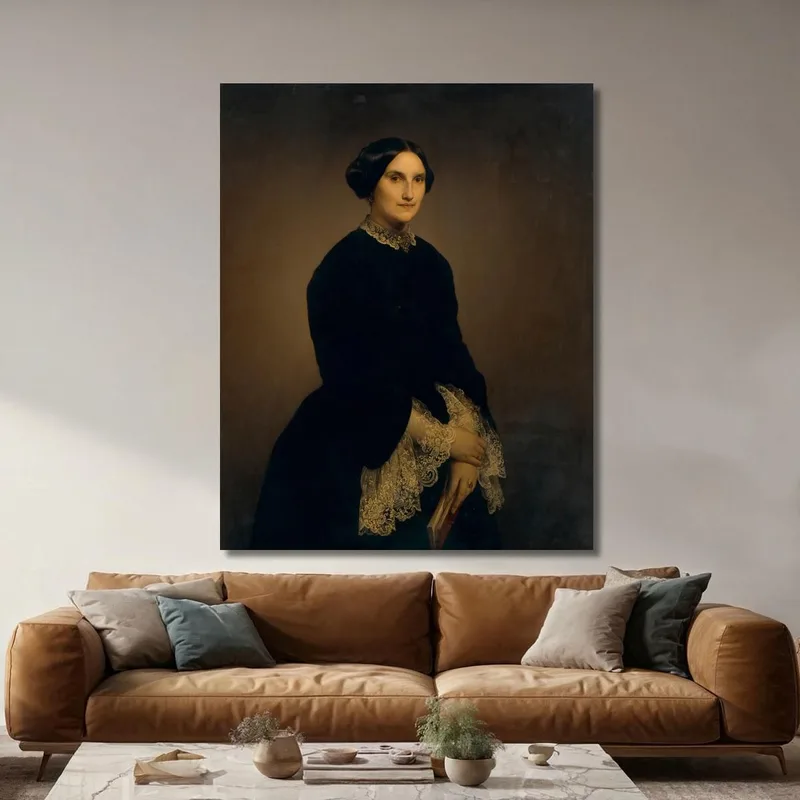 Porträt Von Giuseppina Negroni Prati Morosini Francesco Hayez